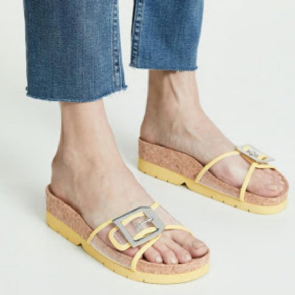 VILLA ROUGE Platform Slide Sandals - Picture 1 of 2